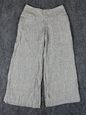 C Est. 1946 Wide Leg Striped Linen Blend Pants Women’s Size Small